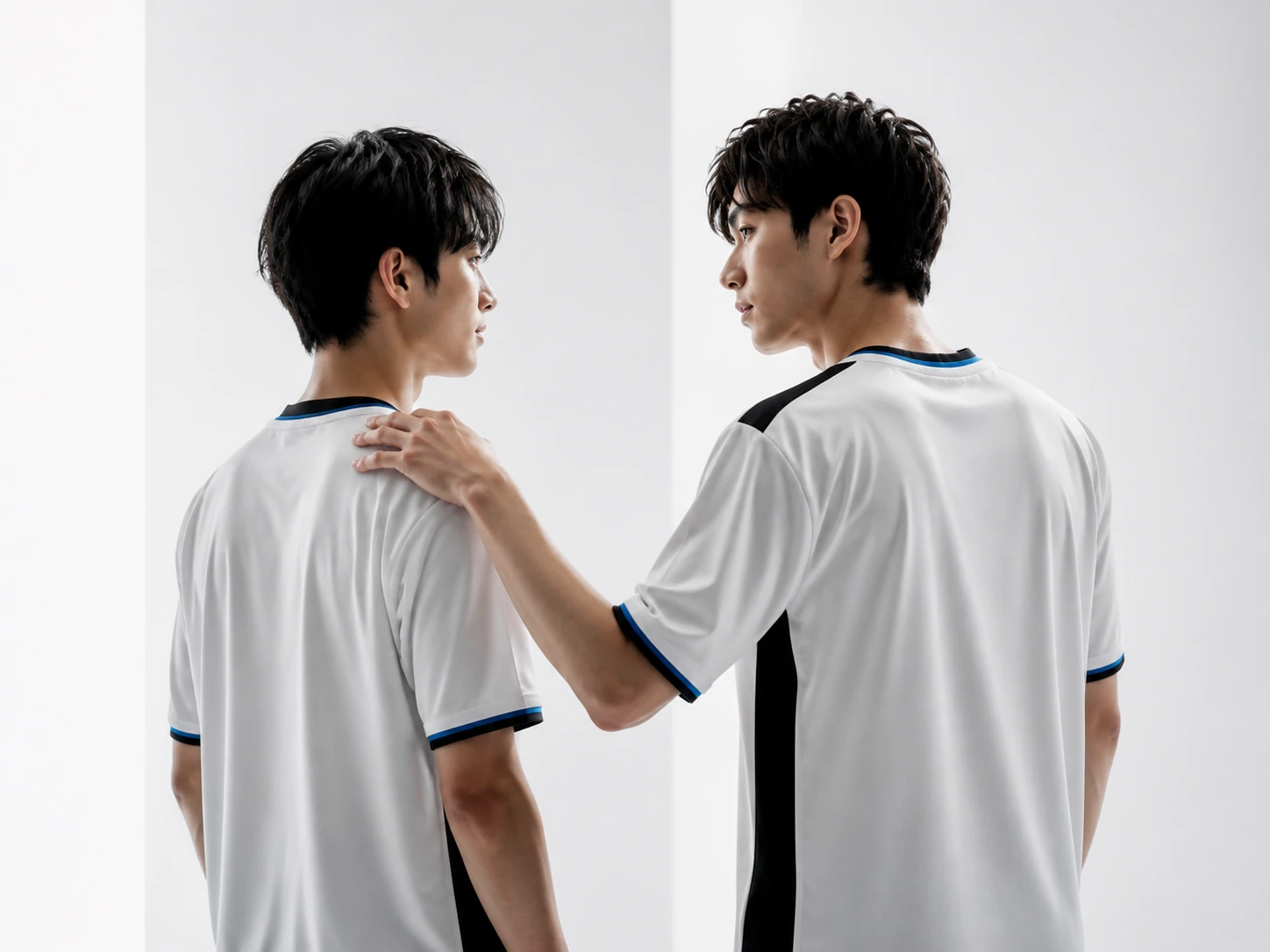 仲間同士が向き合う姿を描いたブランドコンセプト画像