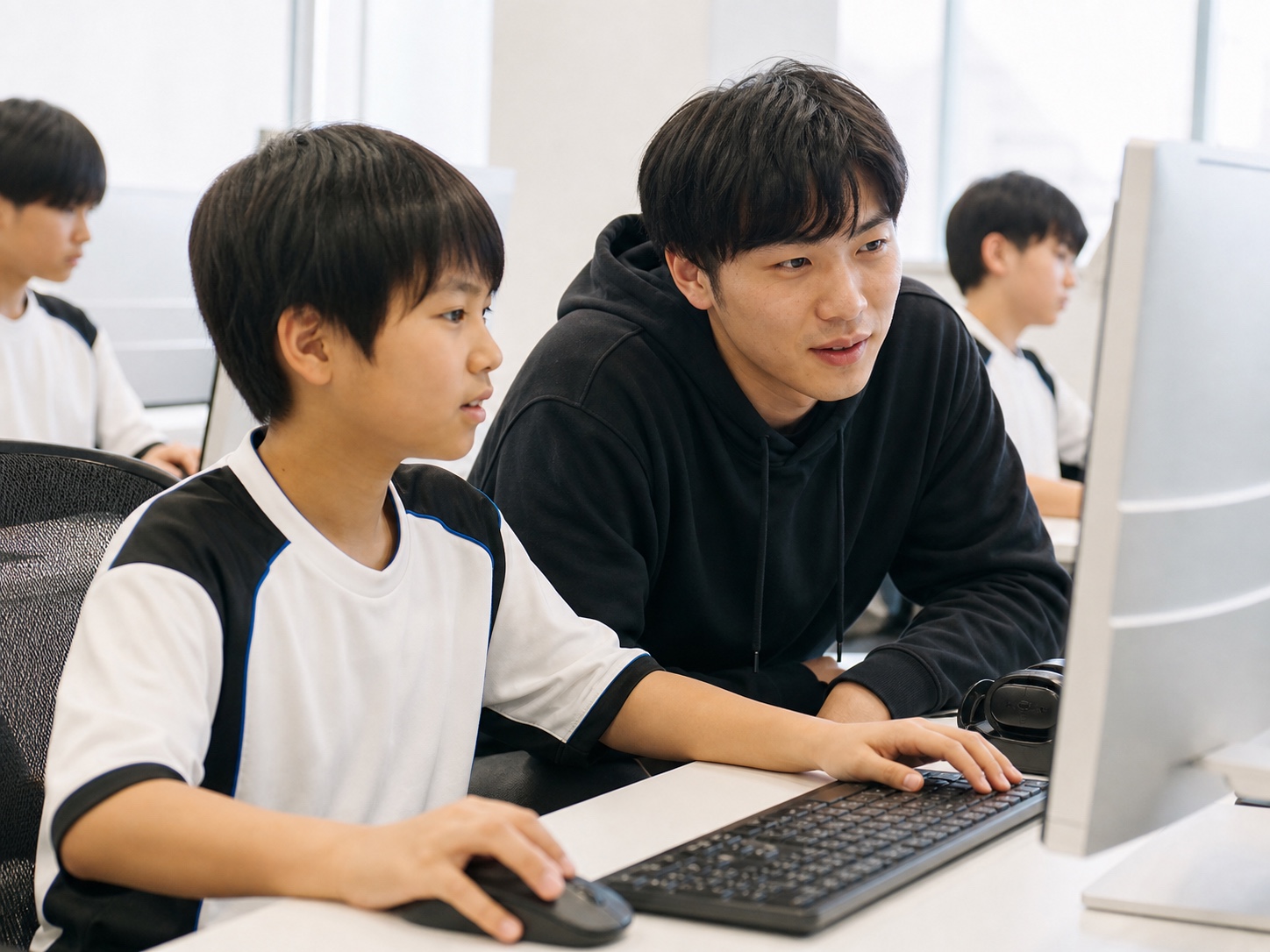 仲間と対話する子どもたち