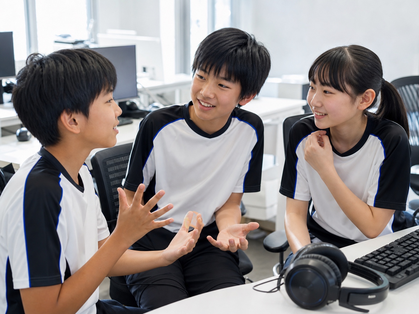 対話する子どもたち